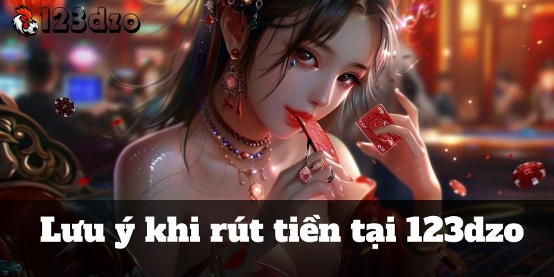 Lưu ý khi rút tiền tại 123dzo