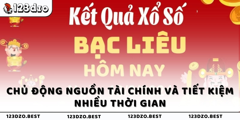 Chủ động nguồn tài chính và tiết kiệm nhiều thời gian